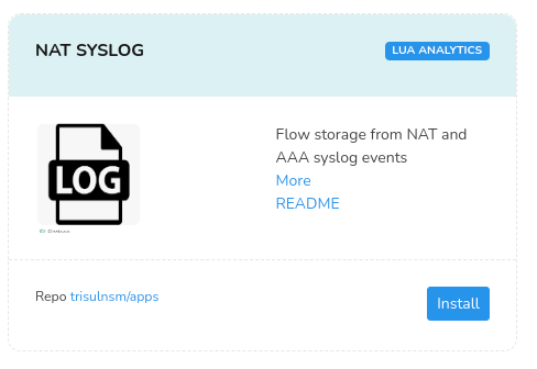 NAT Syslog App