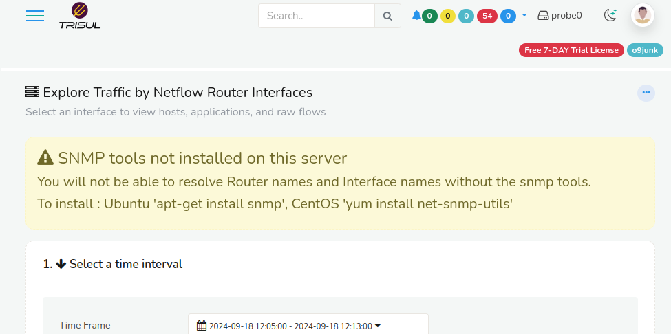 snmp not available